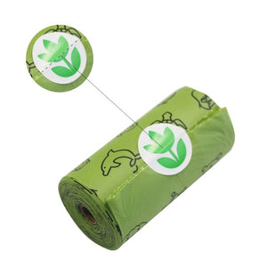 DISPENSADOR DE BOLSAS PARA DESECHOS DE PERROS, MATERIAL RECICLADO.