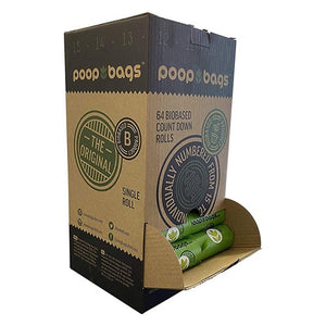 DISPENSADOR CON 64 ROLLOS PARA VENTA INDIVIDUAL. POOPBAGS