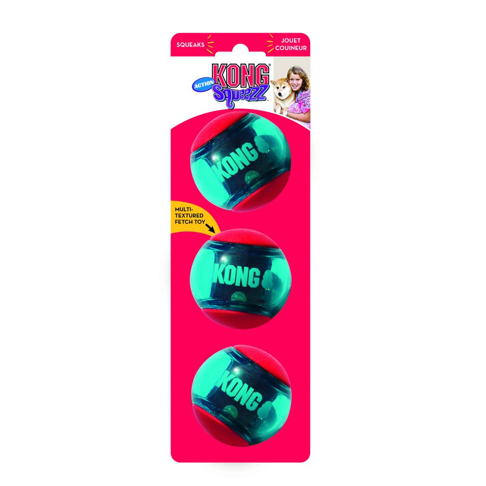 Pelota Squezz Action Paq Con 3 Pzas  Medianas